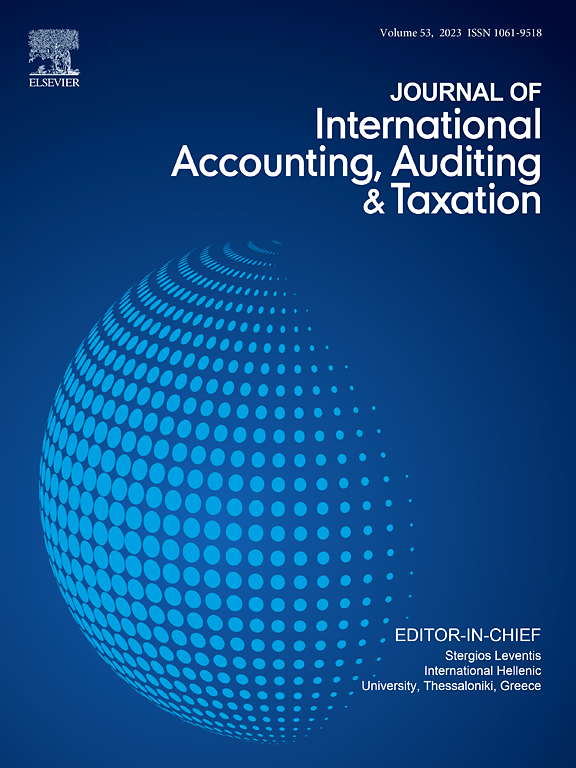 Go to journal home page - Journal of International Accounting, Auditing and Taxation